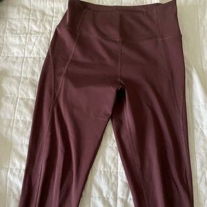 Girlfriend Collective Cocoa cropped leggings